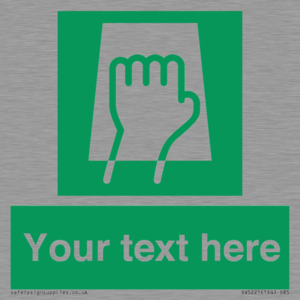 SV5221: Custom Push Pad Sign