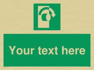 SV5227: Custom Turn Clockwise Sign