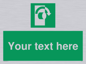SV5227: Custom Turn Clockwise Sign