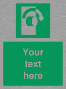 SV5227: Custom Turn Clockwise Sign