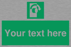 SV5227: Custom Turn Clockwise Sign