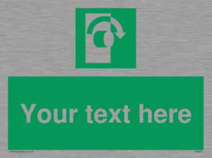SV5227: Custom Turn Clockwise Sign