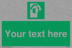 SV5227: Custom Turn Clockwise Sign