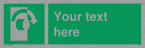 SV5227: Custom Turn Clockwise Sign
