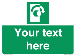 SV5227: Custom Turn Clockwise Sign
