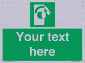 SV5227: Custom Turn Clockwise Sign