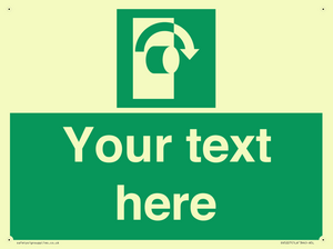 SV5227: Custom Turn Clockwise Sign