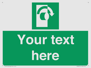 SV5227: Custom Turn Clockwise Sign