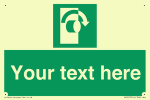 SV5227: Custom Turn Clockwise Sign