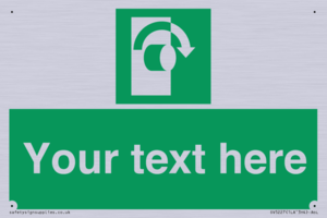 SV5227: Custom Turn Clockwise Sign