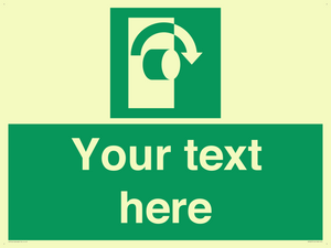 SV5227: Custom Turn Clockwise Sign