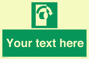 SV5227: Custom Turn Clockwise Sign