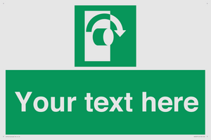 SV5227: Custom Turn Clockwise Sign