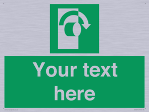 SV5227: Custom Turn Clockwise Sign