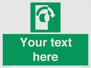 SV5227: Custom Turn Clockwise Sign