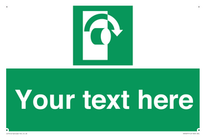 SV5227: Custom Turn Clockwise Sign