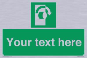 SV5227: Custom Turn Clockwise Sign