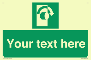 SV5227: Custom Turn Clockwise Sign