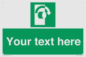 SV5227: Custom Turn Clockwise Sign