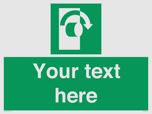 SV5227: Custom Turn Clockwise Sign