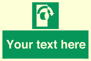 SV5227: Custom Turn Clockwise Sign