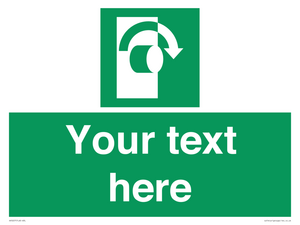 SV5227: Custom Turn Clockwise Sign