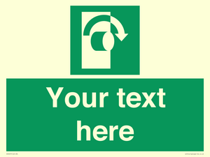 SV5227: Custom Turn Clockwise Sign