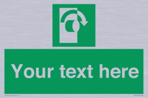 SV5227: Custom Turn Clockwise Sign