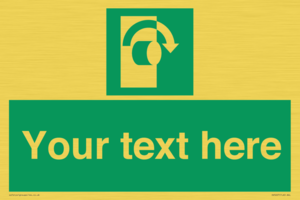 SV5227: Custom Turn Clockwise Sign