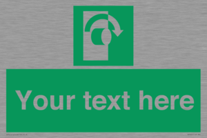 SV5227: Custom Turn Clockwise Sign