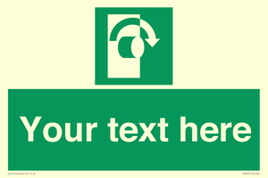 SV5227: Custom Turn Clockwise Sign
