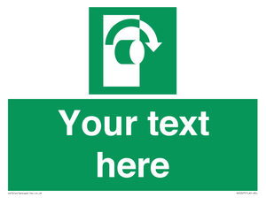 SV5227: Custom Turn Clockwise Sign