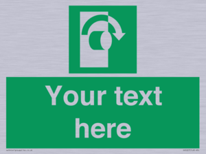 SV5227: Custom Turn Clockwise Sign