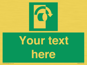 SV5227: Custom Turn Clockwise Sign