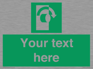 SV5227: Custom Turn Clockwise Sign