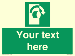 SV5227: Custom Turn Clockwise Sign