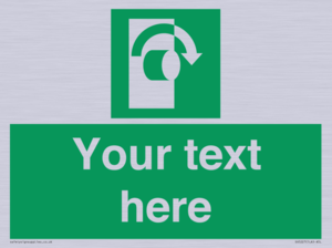 SV5227: Custom Turn Clockwise Sign