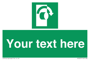 SV5227: Custom Turn Clockwise Sign