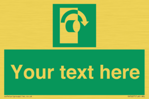 SV5227: Custom Turn Clockwise Sign