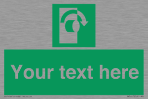 SV5227: Custom Turn Clockwise Sign
