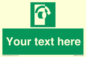 SV5227: Custom Turn Clockwise Sign
