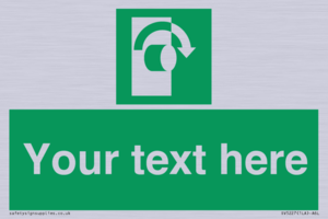 SV5227: Custom Turn Clockwise Sign