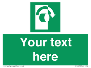 SV5227: Custom Turn Clockwise Sign