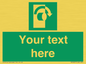 SV5227: Custom Turn Clockwise Sign