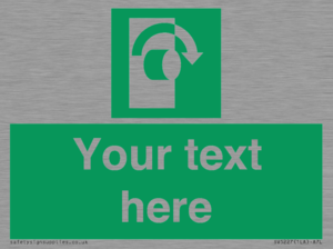 SV5227: Custom Turn Clockwise Sign