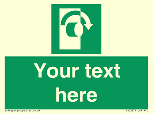 SV5227: Custom Turn Clockwise Sign