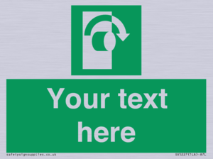SV5227: Custom Turn Clockwise Sign