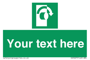 SV5227: Custom Turn Clockwise Sign