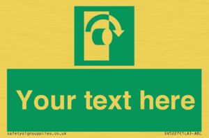 SV5227: Custom Turn Clockwise Sign
