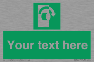 SV5227: Custom Turn Clockwise Sign